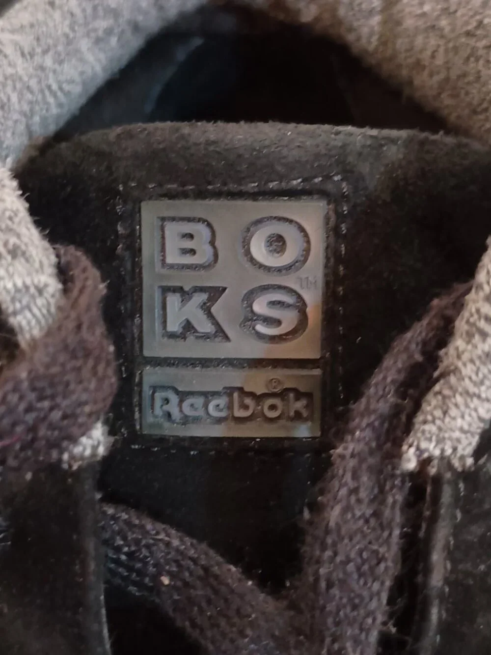 NWOB Vintage BOKS Reebok Black Suede Ankle Sneakers Boots Women's Size 10